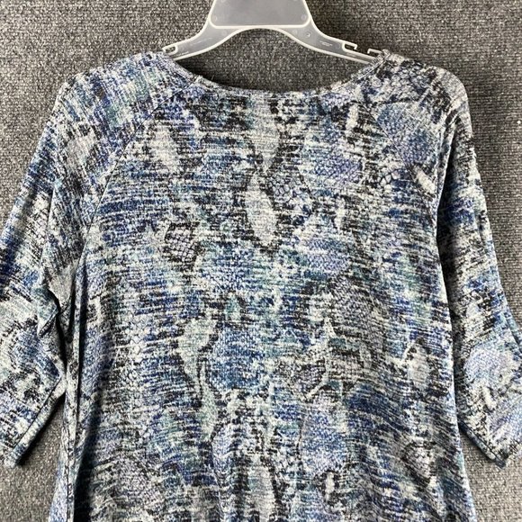 Chacha Vente Blouse 1X Women's 3/4 Sleeve Polyester Blend Adults - Picture 8 of 8